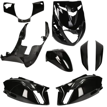 Kappenset Piaggio Zip SP 2000 glans zwart