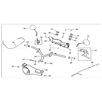 Stuur - Stuurkappen - Spiegels - Gaskabel - Schakelaars AGM VX50i