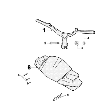 Stuur - Stuurkap Peugeot Jet Force 50 2-takt LC Injectie Rood