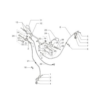 Stuur - Onderdelen stuur Beta Ark-RR 50 2-takt LC rood 2008