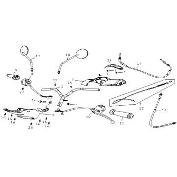 Stuur - Onderdelen stuur China Fashion beige