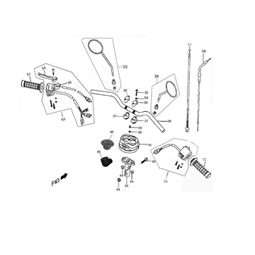 Stuur - Onderdelen stuur Edwards Tomorrow Old Classic zwart