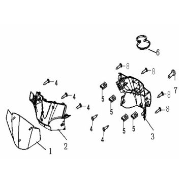 Stuurkappen Generic Ideo 50 2-takt koper 2010