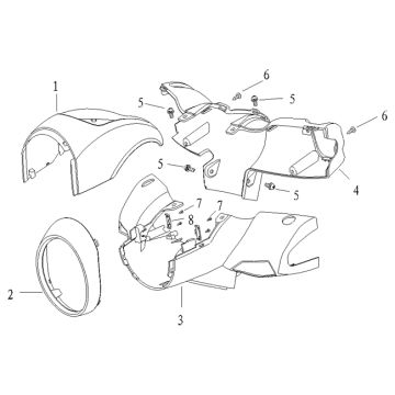Stuurkappen AGM Supreme zwart