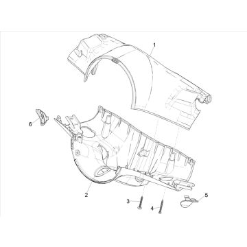 Stuurkappen Vespa Elettrica 25km/u SCH Euro 5 2021