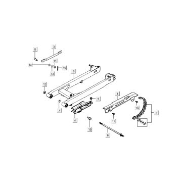 Motorophanging Kymco Activ 50 4-takt zilver