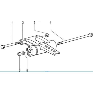 Motorophanging - Subframe Piaggio Zip RST 50 2-takt AC