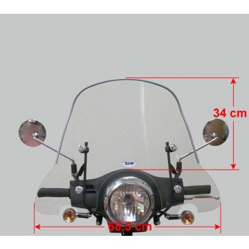 Windscherm medium transparant SYM Allo GT origineel SY530-AGT-00S