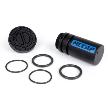 Tankdop MC Cap Racing Style inclusief olieopslagcontainer Piaggio Bravo,Ciao,Citta