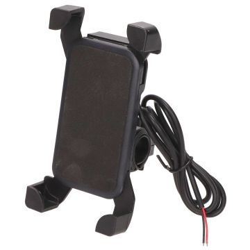 Telefoonhouder + usb aansluiting passend op NIU scooters