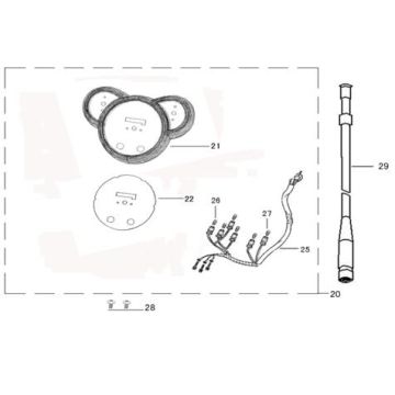 Kilometerteller - AGM Joy 50 4-takt AC zwart