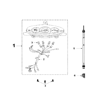 Kilometerteller - Cockpit Peugeot V-Clic 50 4-takt AC Zwart
