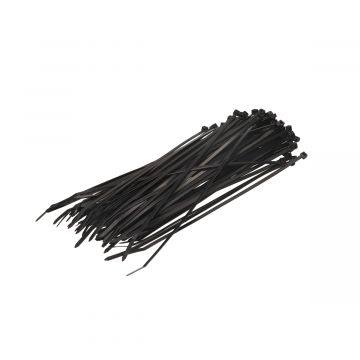 Tie-wrap 29cm zwart 100 stuks
