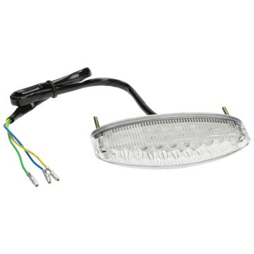 Achterlicht TNT Space Led met remlicht rood / transprant (Met E-Keur)