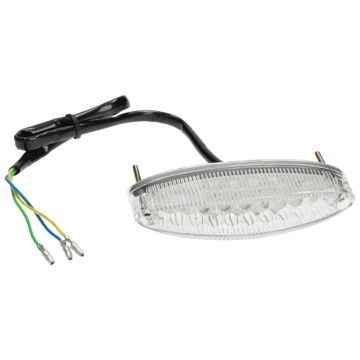 Achterlicht TNT Space Led met remlicht rood / transprant (Met E-Keur)