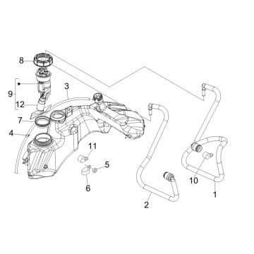Benzinepomp Vespa GTV 250 ie 4V