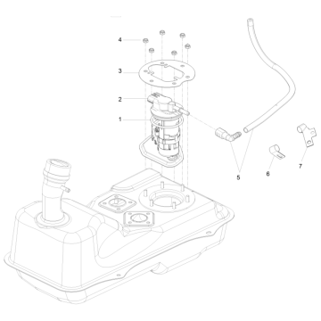 Benzinepomp Piaggio Fly 125 ie 4-takt 3V AC Euro 3