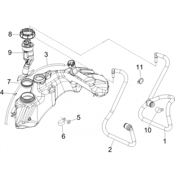 Benzinepomp Vespa GTS 250 ie 2005-2009 (met ABS)