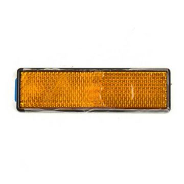 Reflector rechthoek 95x28 oranje plakbaar CE