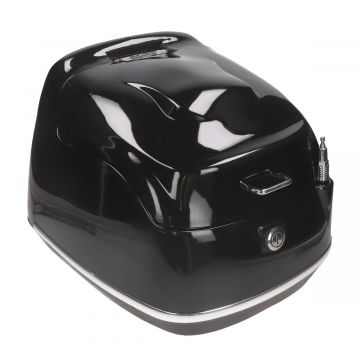 Topkoffer 26 Liter glanszwart Grande Retro KXM