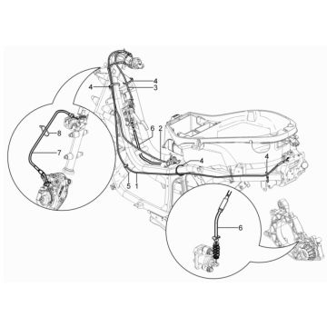 Remkabels - Tankklepkabel Piaggio MP3 300 HPE / 300 HPE Sport ABS Euro 5 2020-2022