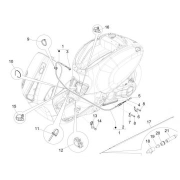 Kabels Vespa Sprint 50 2-takt AC