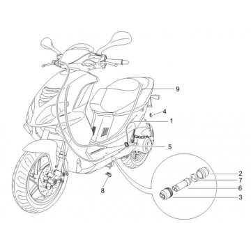 Gaskabel Piaggio NRG Power DD 50 2-takt LC 2007-2017