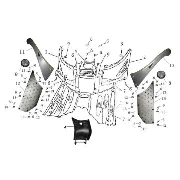 Treeplank AGM Retro 2013→ zwart creme