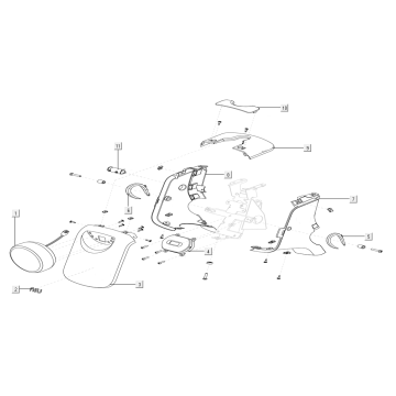 Voorkap Niu U Series wit Voorkap Niu U Series wit