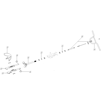 Voorvork - Balhoofdstel Niu U Series rood