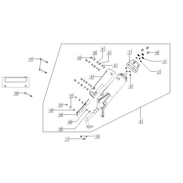 Uitlaat Kymco Agility CITY 16 150