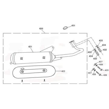 Uitlaat BTC Legend rood