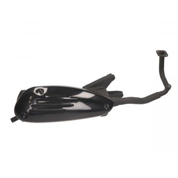 Uitlaat China 50cc GY6 Euro 4-5 AGM VX/VX50S/Riva/Napoli/Benson/Touring/Toscana/Lux/VXL/RL/Azzuro/Rimini/Delphi/GTS/Sourini/Felice (enkele schokbreker)