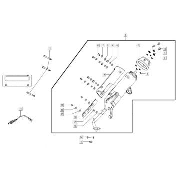 Uitlaat Kymco Agility City 16 200i