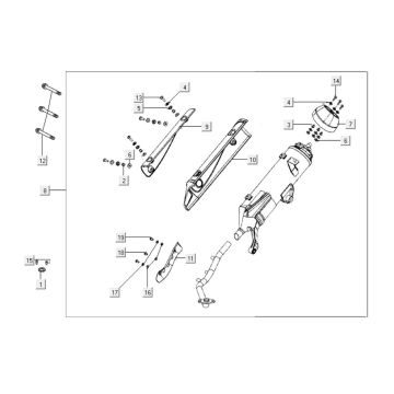 Uitlaat Kymco Like 125