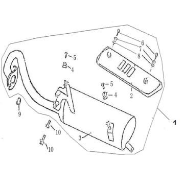 Uitlaat Lintex Retro HT50QT-29 zwart