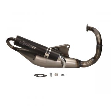 Uitlaat Technigas Q-TRE Peugeot 50 2-takt verticaal 45km/u model Speedfight 1-2/Looxor/Squab/TKR/Trekker/Vivacity/Buxy-Zenith 1998→/Elystar/Elyseo