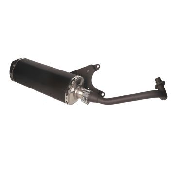 Uitlaat Piaggio (ovaal model Akrapovic) 50cc 4-takt 2V Euro 2 Zip/Fly/New Fly/Sportcity One/Centro/Liberty/Atlantis Jamarcol
