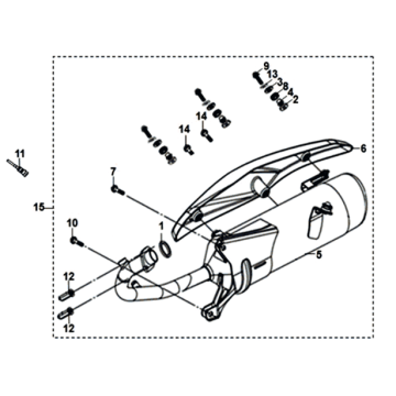 Uitlaat Sym Jet 14 125I E4