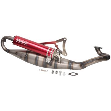 Uitlaat Minarelli horizontaal aluminium rode demper Yasuni-R tub902r