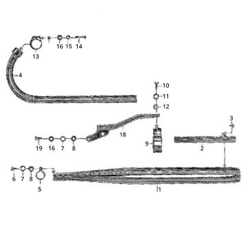 Uitlaat Zundapp C50 Sport 517-21L0
