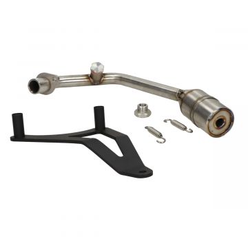 Uitlaatbocht + ophanging Vespa Primavera / Sprint / Piaggio Zip 4-takt 3V IGET Euro 4 RVS