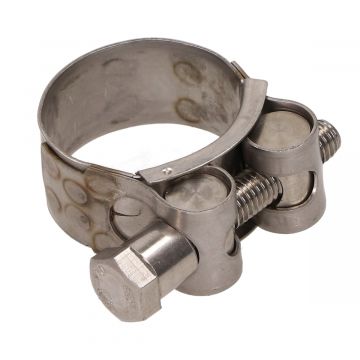 Uitlaatklem bocht 32-35mm (20mm) m8 rvs