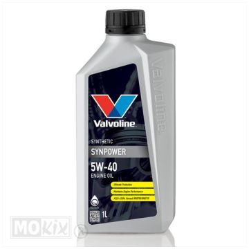 Motorolie Valvoline 5W40 4-takt Vol syntetisch 1 liter 