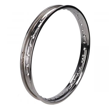 Velg universeel 1.50-17 WM (36 spaaks) chroom (diameter buiten 54,4mm-binnendiameter 50,8mm )