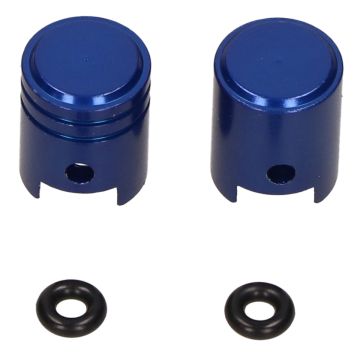 Ventieldopset zuigermodel aluminium blauw