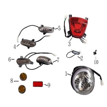 Koplamp - Achterlicht - Knipperlichten BTC Cruise