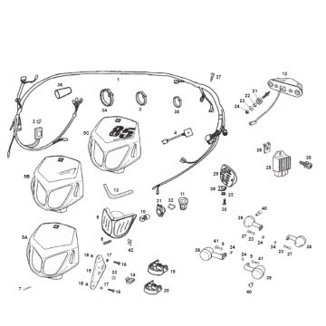 Koplamp - Achterlicht - Knipperlichten Derbi Derbi Senda SM DRD 2006