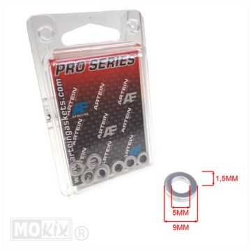 Aluminium ring Artein pro-series  5x 9x1.5 10 stuks