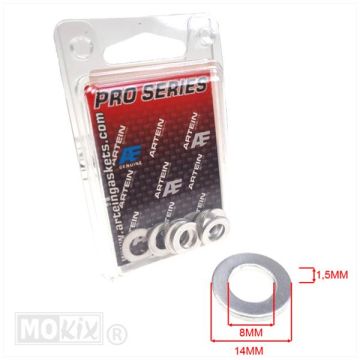 Aluminium ring Artein pro-series  8x14x1.5 10 stuks